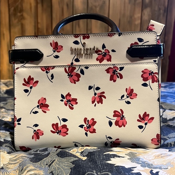 Kate Spade Pink and Blue Floral Satchel and wallet - Picture 2 of 8